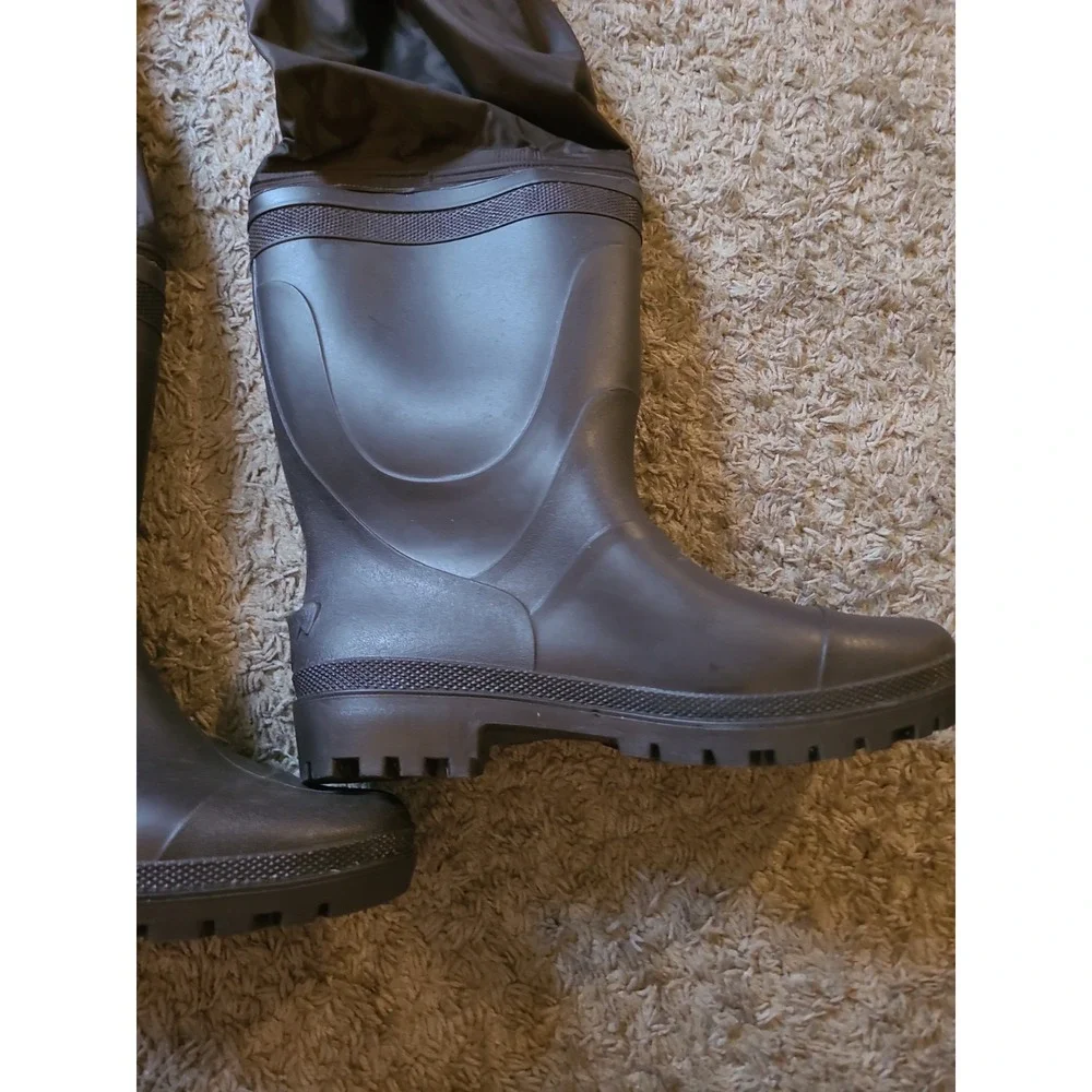Field & Stream Bootfoot Chest Waders Mens 10 Brown Nylon